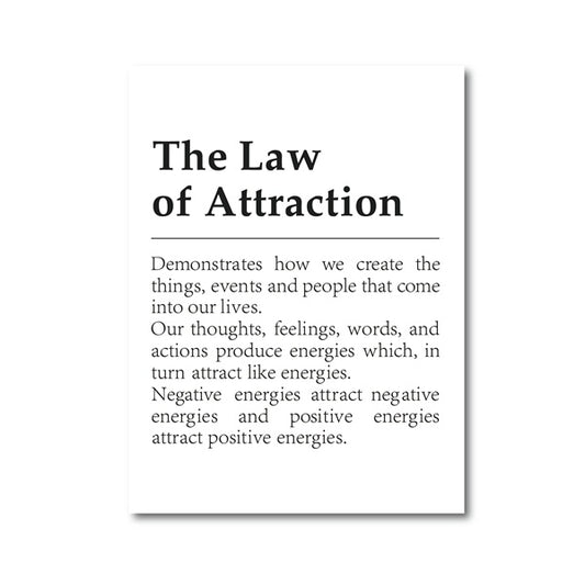 LAW OF ATTRACTION WALL ART