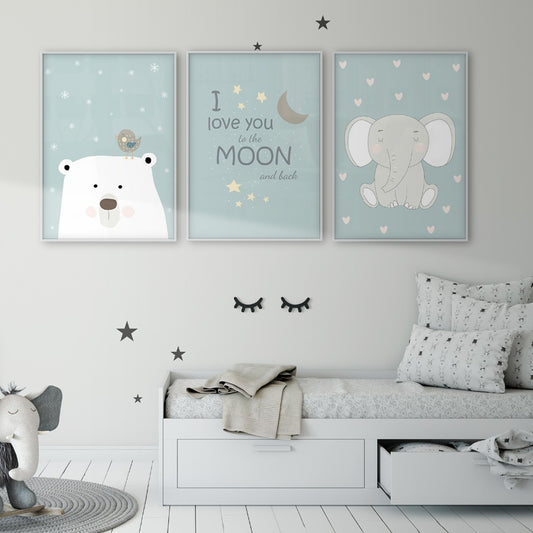 TO THE MOON & BACK WALL ART