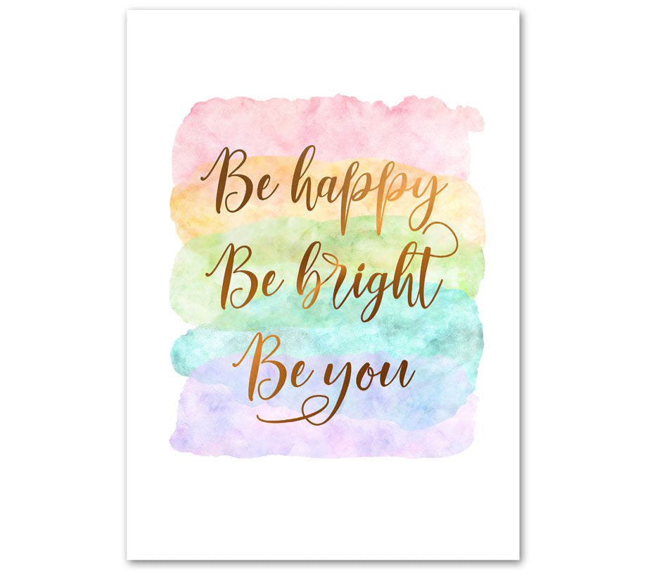 COLORFUL AFFIRMATIONS WALL ART