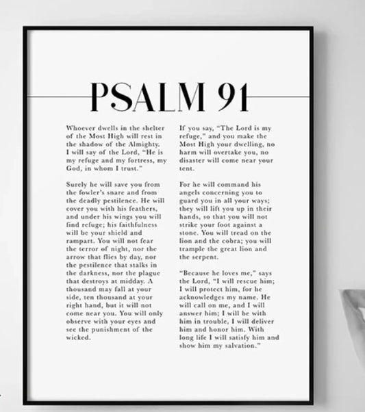 PSALM 91 WALL ART