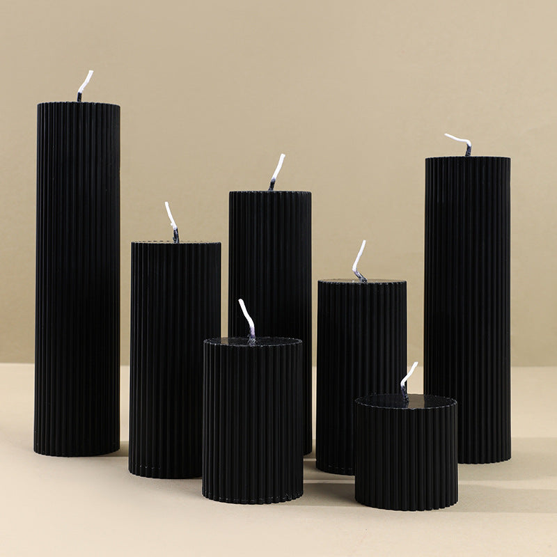 BLACK VELVET CANDLE SET