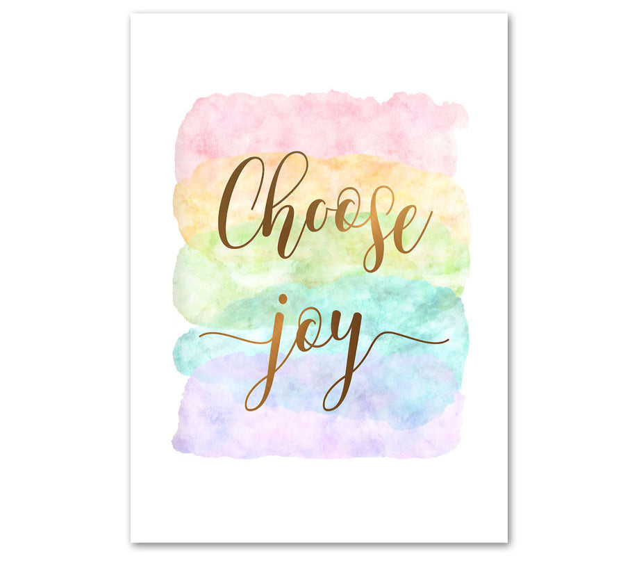 COLORFUL AFFIRMATIONS WALL ART