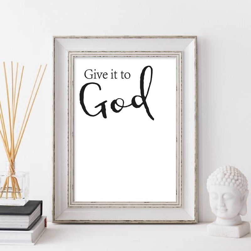 GIVE IT TO GOD WALL ART