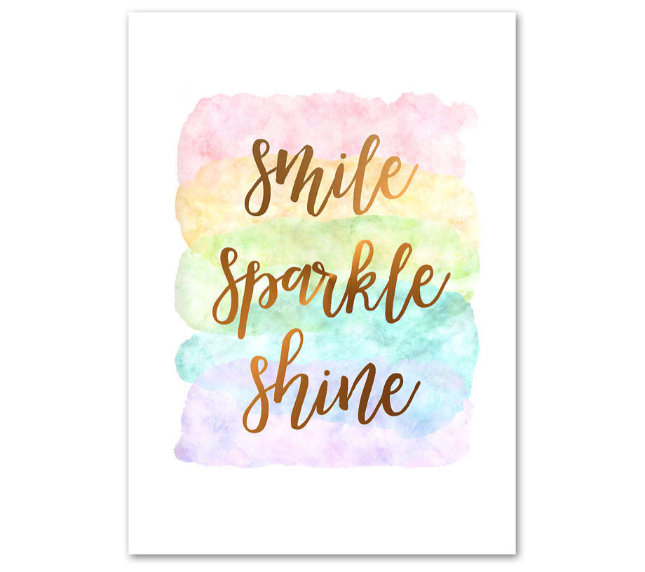 COLORFUL AFFIRMATIONS WALL ART