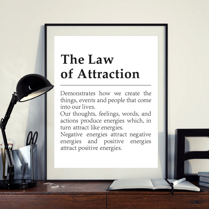 LAW OF ATTRACTION WALL ART