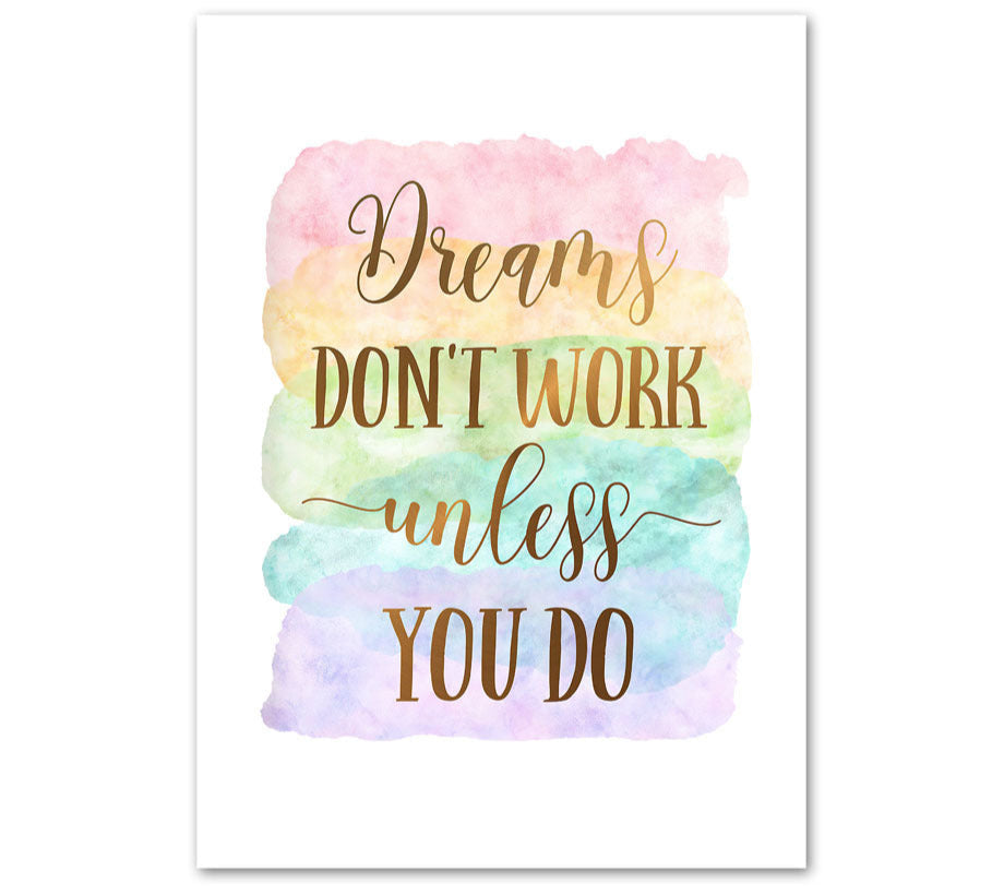 COLORFUL AFFIRMATIONS WALL ART