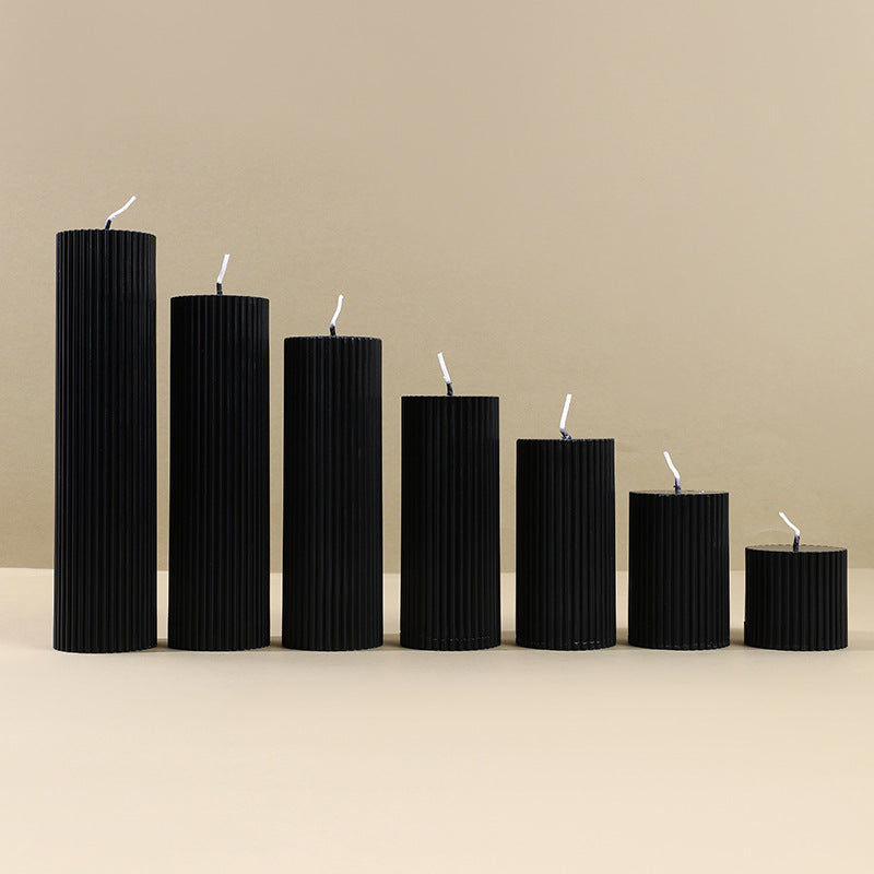 BLACK VELVET CANDLE SET