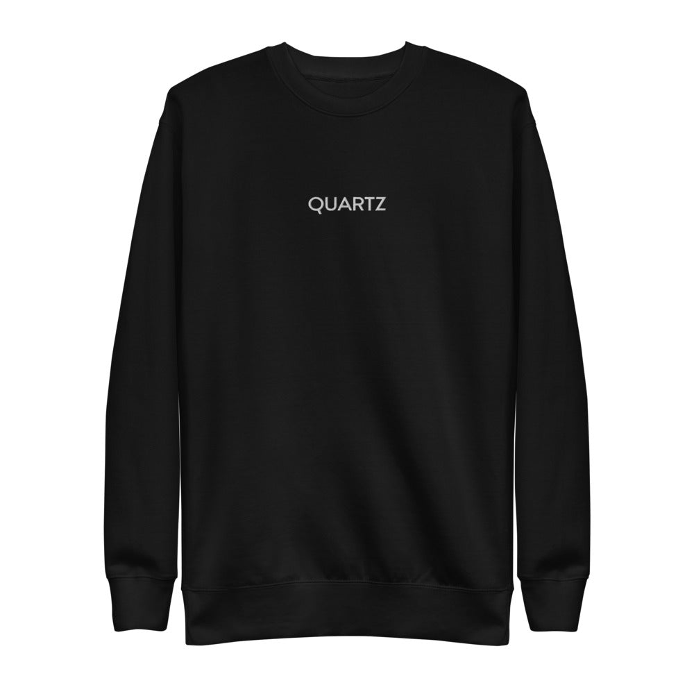 QUARTZ FLEECE PULLOVER (BLACK) - A Quartz Luxury