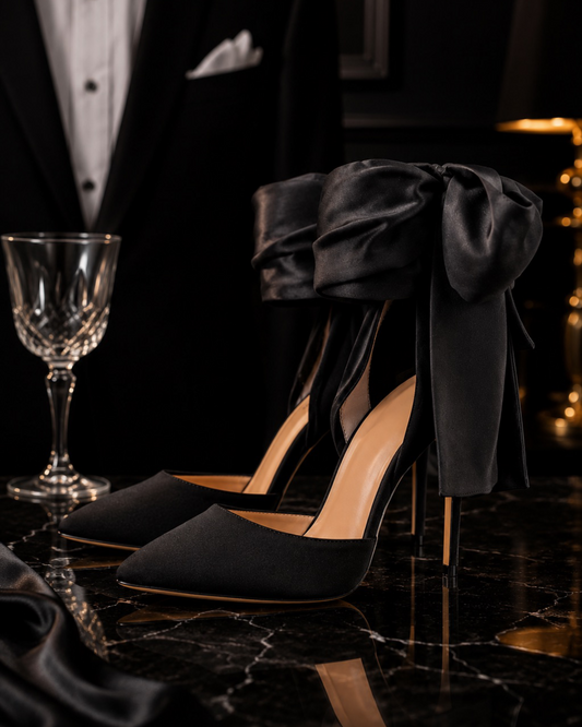 BLACK TIE STILETTOS