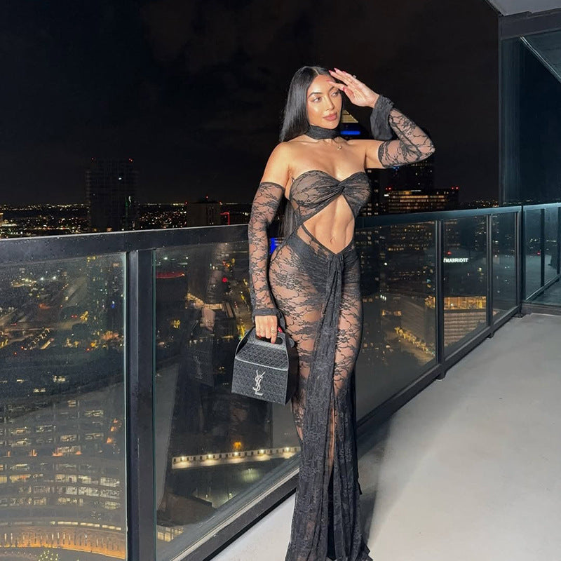 BLACK VENUS DRESS