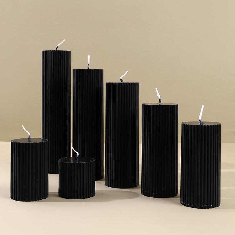 BLACK VELVET CANDLE SET