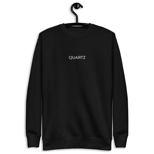QUARTZ FLEECE PULLOVER (BLACK) - A Quartz Luxury