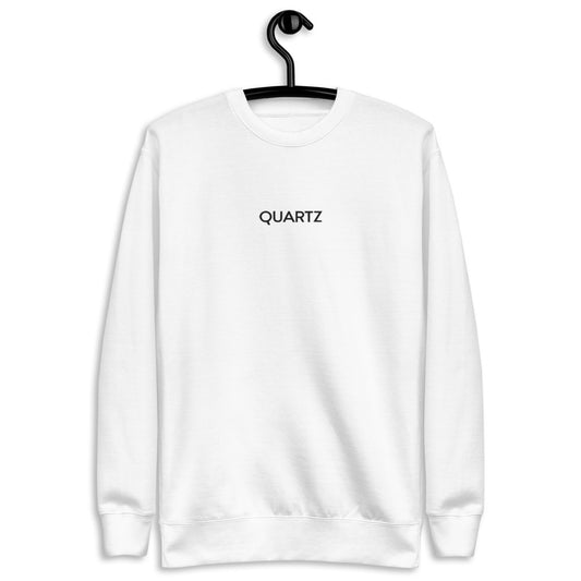 QUARTZ FLEECE PULLOVER (WHITE) - A Quartz Luxury